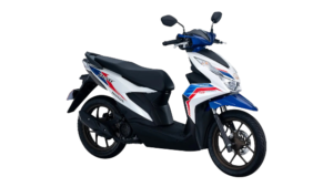 Honda BeAT 50th Anniversary Pearl Arctic White (with Blue/Red Tri-color Decals)